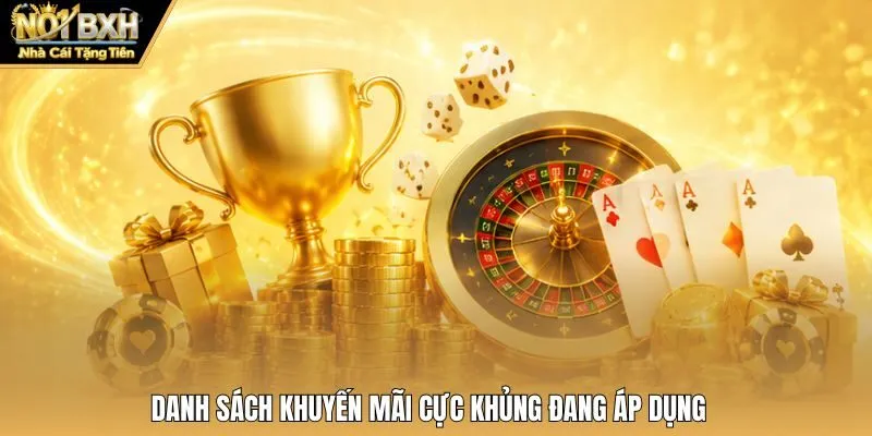 Danh sách khuyến mãi cực khủng đang áp dụng 