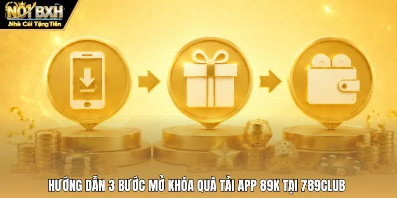 Hướng dẫn 3 bước mở khóa quà tải app 89K tại 789Club